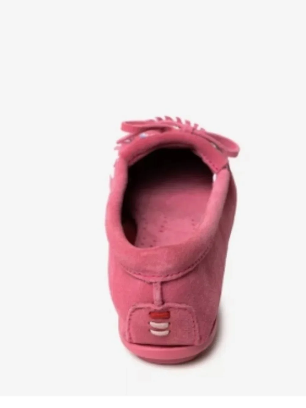NWT Minnetonka Girls Vintage Hot Pink Thunderbird Moccasins